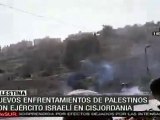 Ejército israelí ataca a palestinos queprotestaban  pacíficamente en Cisjordania