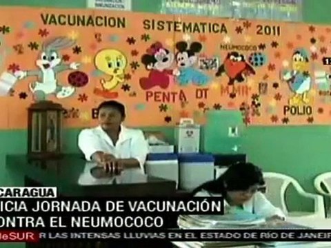 Nicaragua inicia una jornada de vacunación contra la neumonía a 480.000 niños