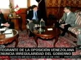 En su gira internacional, oposición venezolana llega a Perú