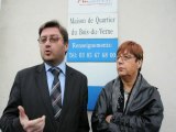 L. Selvez et G. Foucherot, candidats cantonales (Montceau)