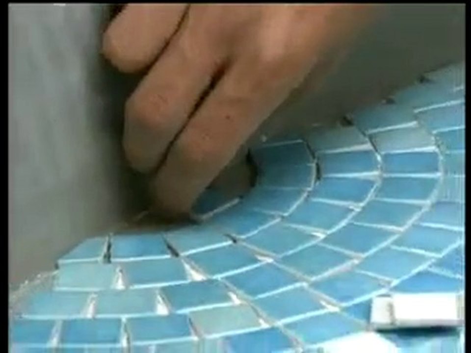 Fabrication spa mosaïque Clair Azur