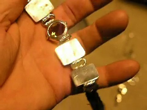 E-bay sale Sterling Silver Mandarin Citrine Bracelet-Choker