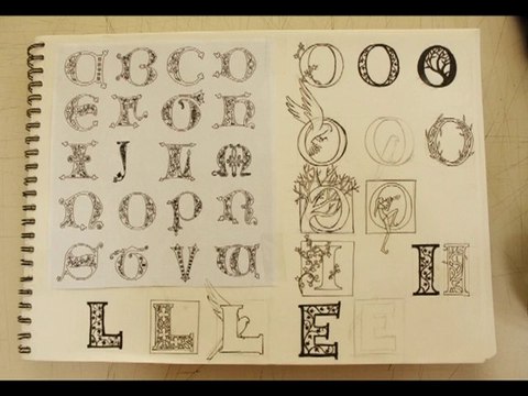 Ouverture et recherches personnages en papier 2009-2010