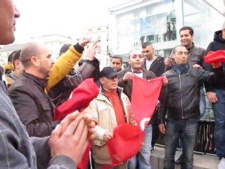Manifestation de soutien aux Tunisiens au Mans