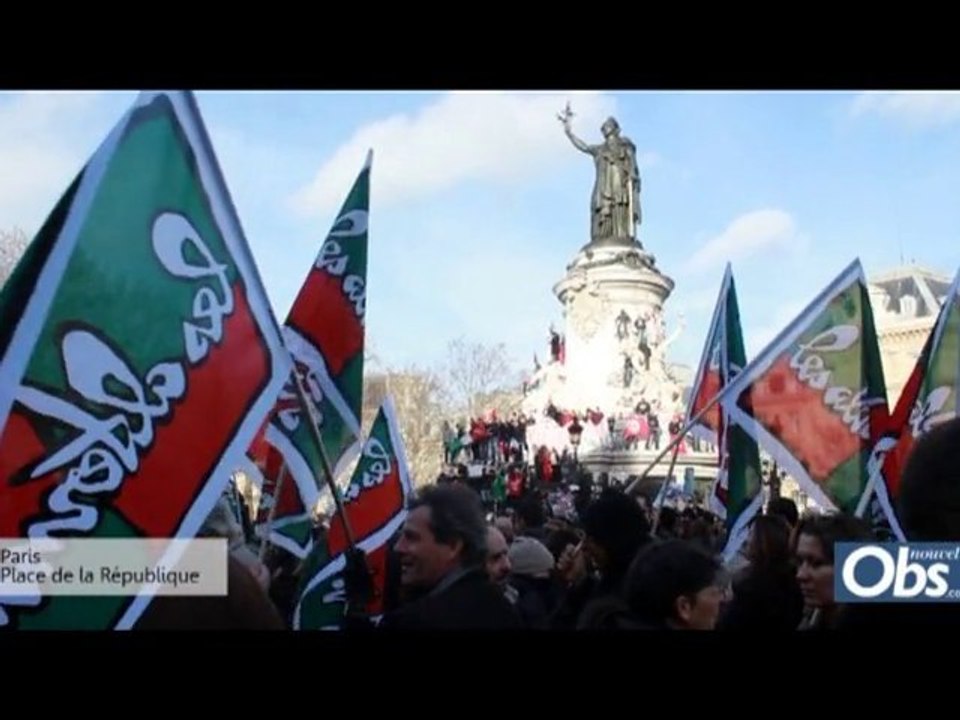 La communauté tunisienne fête le départ de Ben Ali
