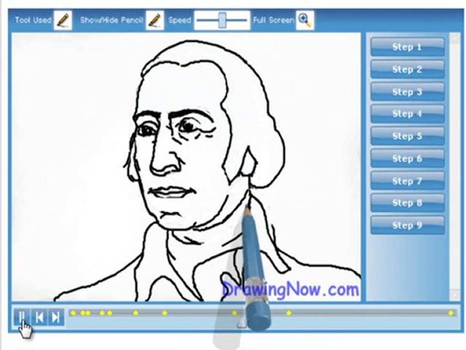 How to draw George Washington