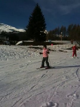 Юля,первый день на лыжах