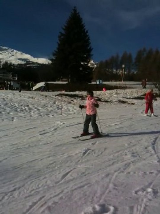 Юля,первый день на лыжах