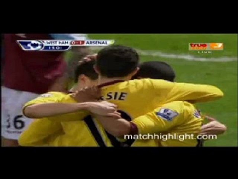 All Goals Arsenal Vs West Ham 3-0 (15 janvier 2011)