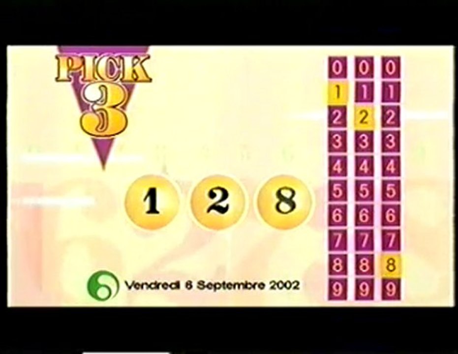 [RTBF - La Une] Premier Tirage Pick3