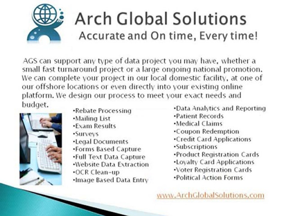 Accurate and low cost data entry services