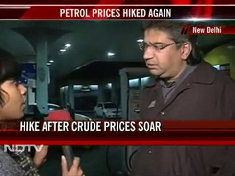 Petrol prices to go up by Rs. 2.54 per litre from midnight tonight