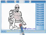 How to draw Kratos