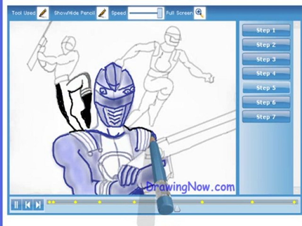 How to draw Power Rangers