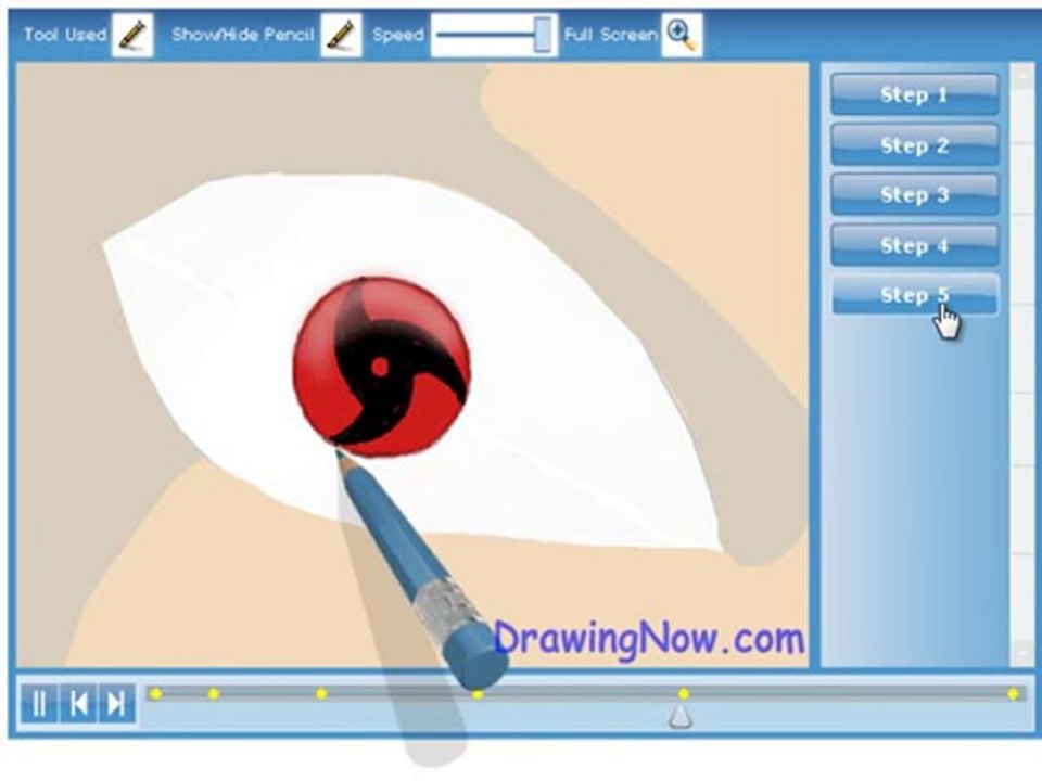 How to draw Sharingan