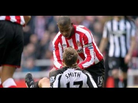 Sunderland 1-1 Newcastle Nolan back-heel, Gyan freak-goal