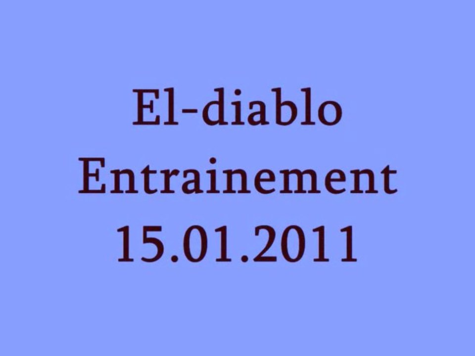 Entrainement  15.01.2011