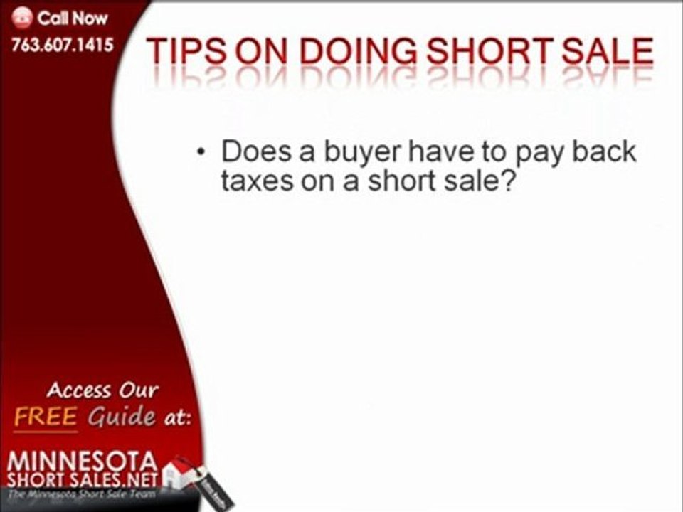 Minnesota Short Sales Tips - Short Sale Agents in Minnesota