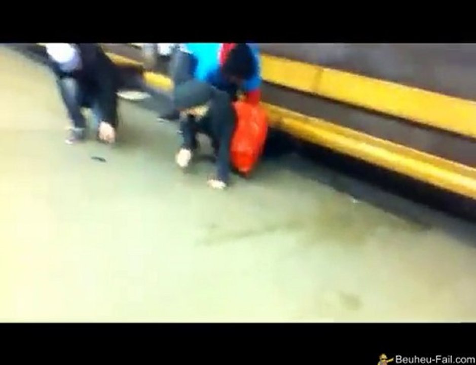 Glissade banc faceplant