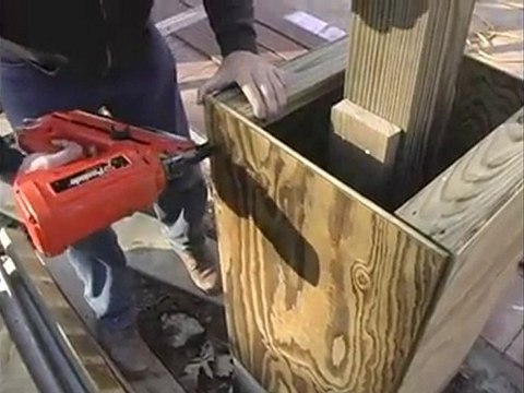How to Build a Pergola - 14.Attaching Plywood Sides