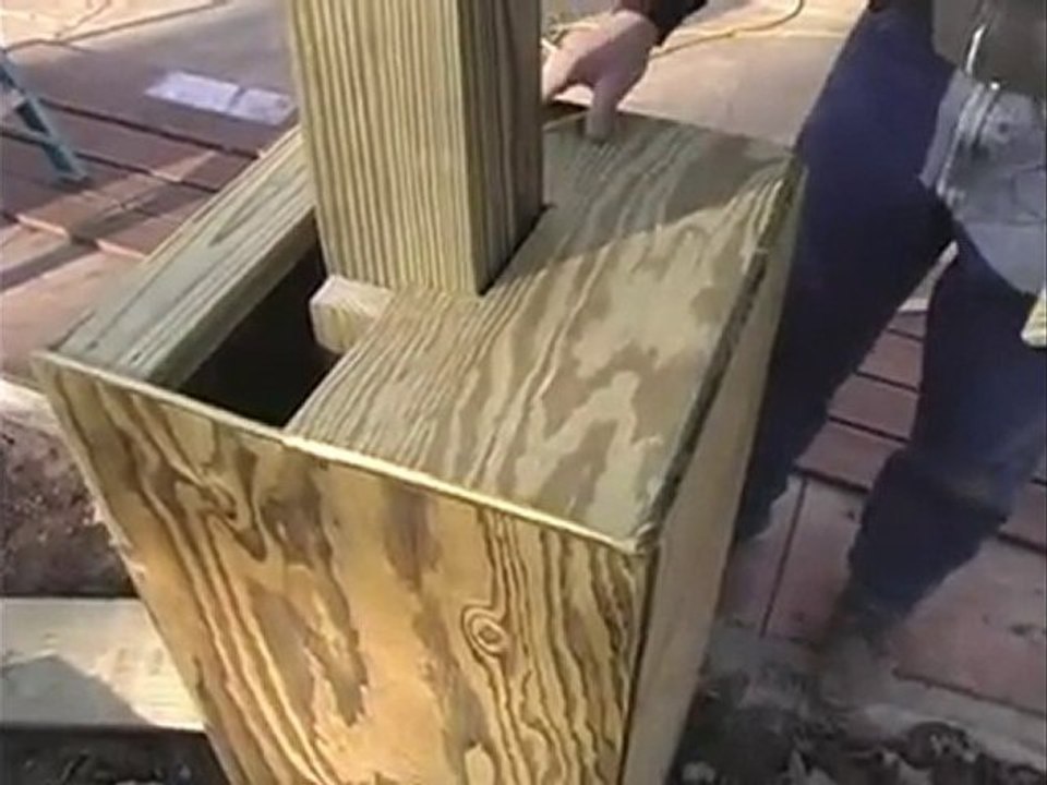 How to Build a Pergola - 15.Attaching Plywood Tops