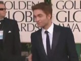 Robert Pattinson Arriving at the Golden Globes