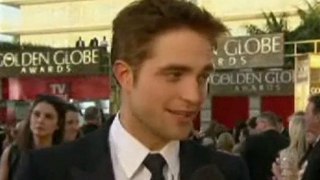 Robert Pattinson at the Golden Globes Interview