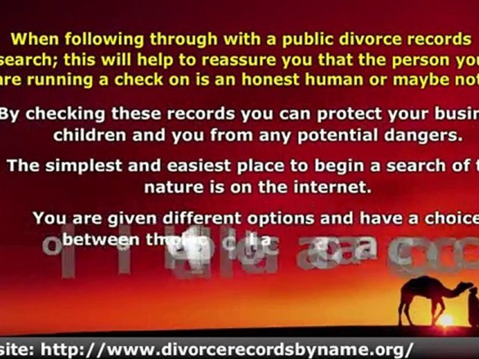 Divorce Records Are Freely Available Online