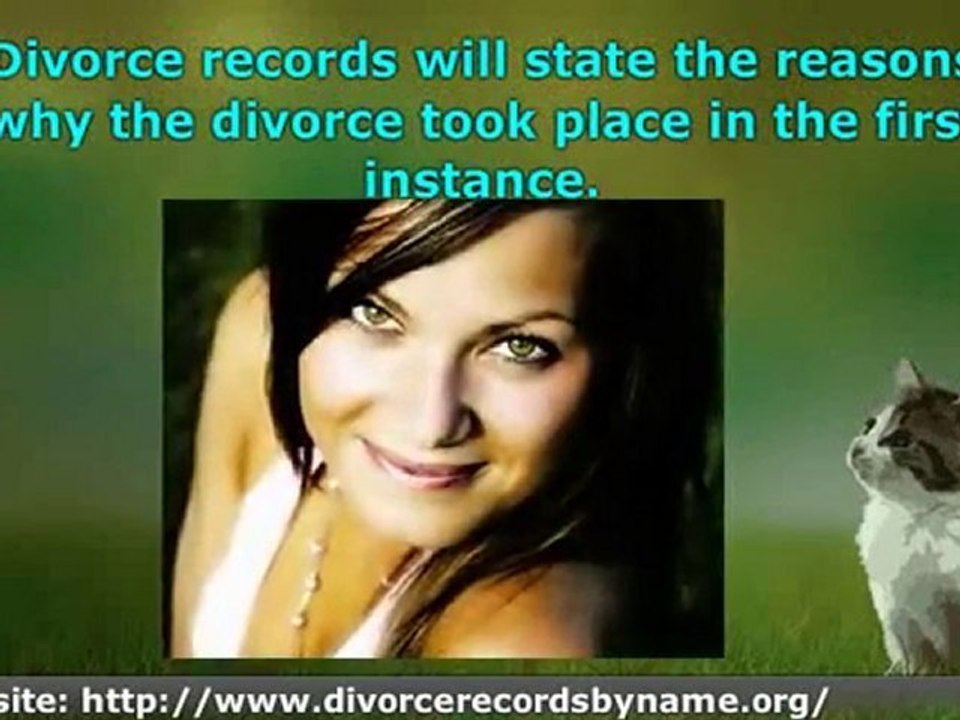 Divorce Records Contain All the Details of a Separation
