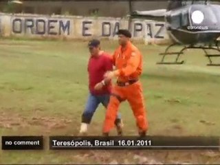 Helicopters deliver food and water to... - no comment