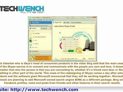 Skype adds tabs for Facebook and Group Video chat