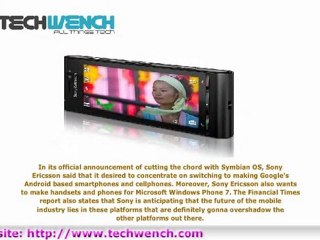 Sony Ericsson cutting the relation with Symbian Operating Sy