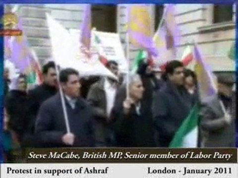 Protest of Iranians and British MPs and Peers in