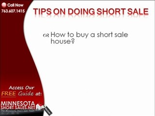 Anoka Short Sale Tips - Minnesota Short Sales