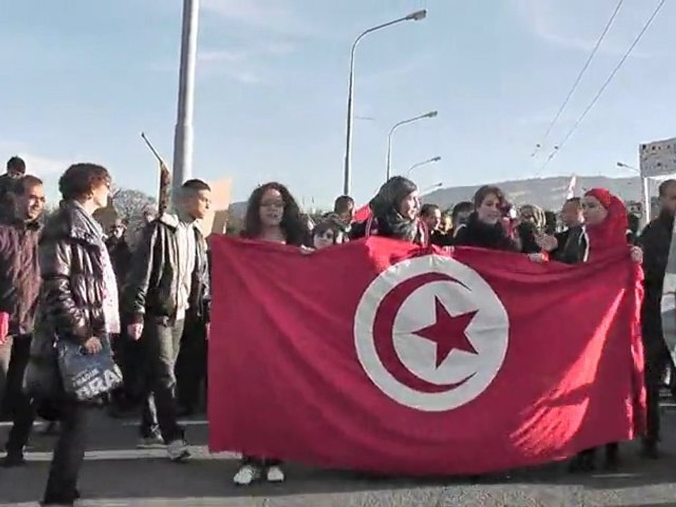 Tunisie15 JANVIER MANIFESTATION GENÈVE!liberté et Révolution