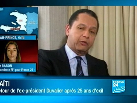 Jean-Claude Duvalier de retour à Port-au-Prince après 25 ans