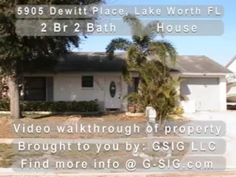 Video Walk Through of 5905 Dewitt Place, Lake Worth FL ...