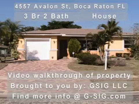 Video Walk Through of 4557 Avalon St, Boca Raton FL for ...