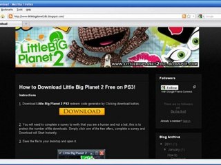 LittleBigPlanet 2 DLC Codes Free On PS3