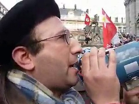 Rassemblement de solidarité avec le peuple tunisien