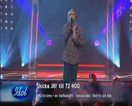 Jay Smith - Against all odds (Phil Collins) Sweden Idol 2010