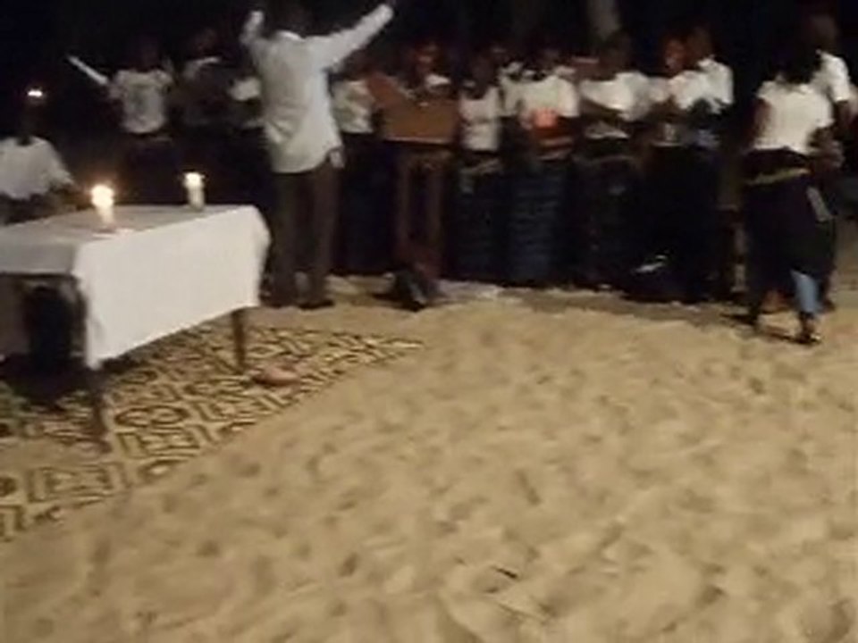 Maxime a la messe de Noël