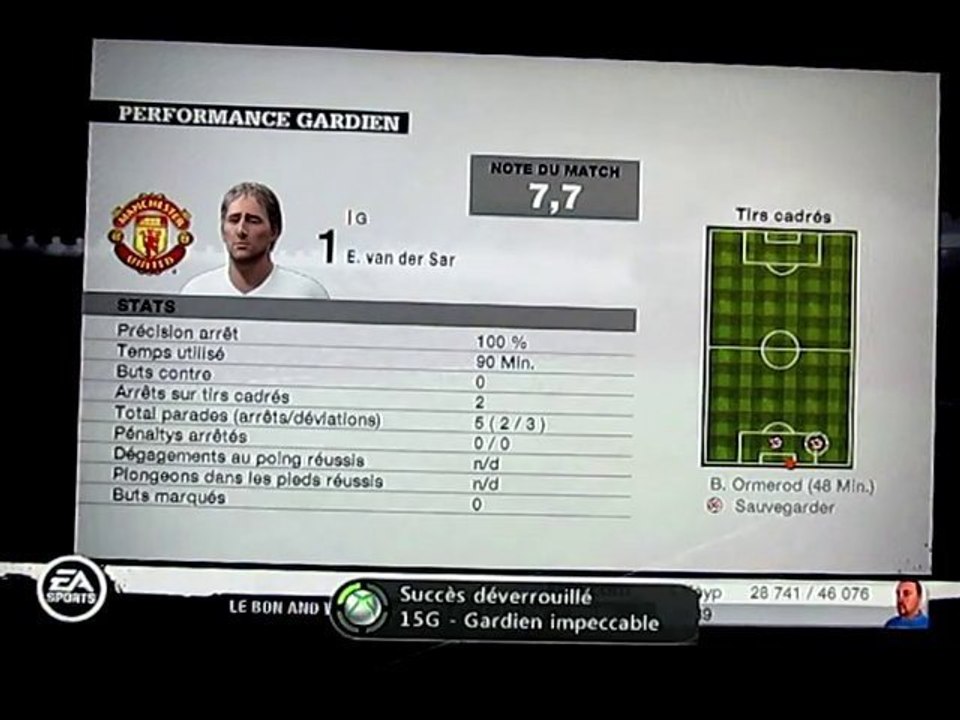 FIFA 11 - Succès [Gardien impeccable]