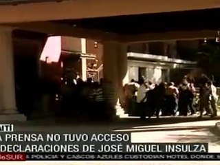 Insulza se reúne con Preval para discutir Informe Electoral