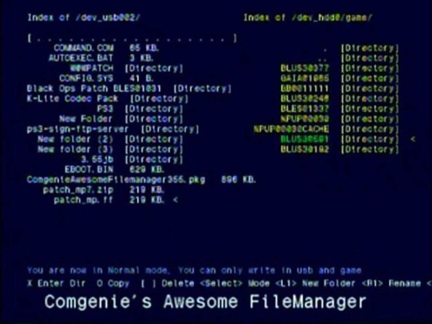 How to install Comgenie Awesome Filemanager on ps3 TUTORIAL - video  Dailymotion