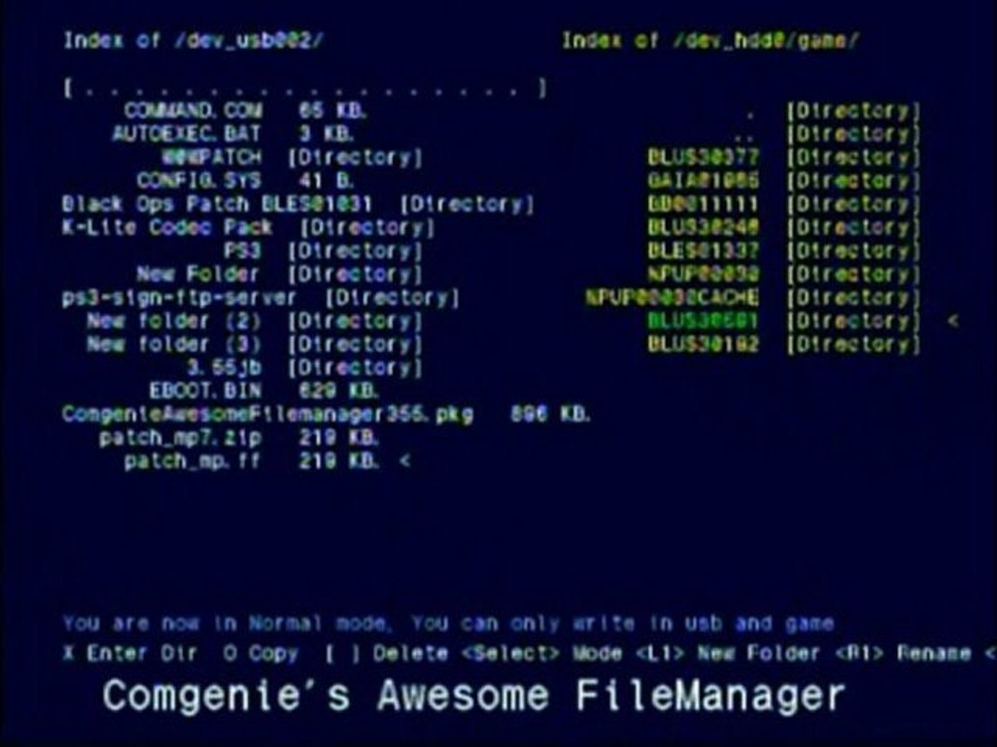 How to install Comgenie Awesome Filemanager on ps3 TUTORIAL