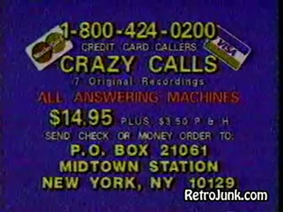 Crazy Calls Commercial