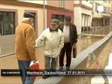 Floods in Wertheim in southwestern Germany - no comment
