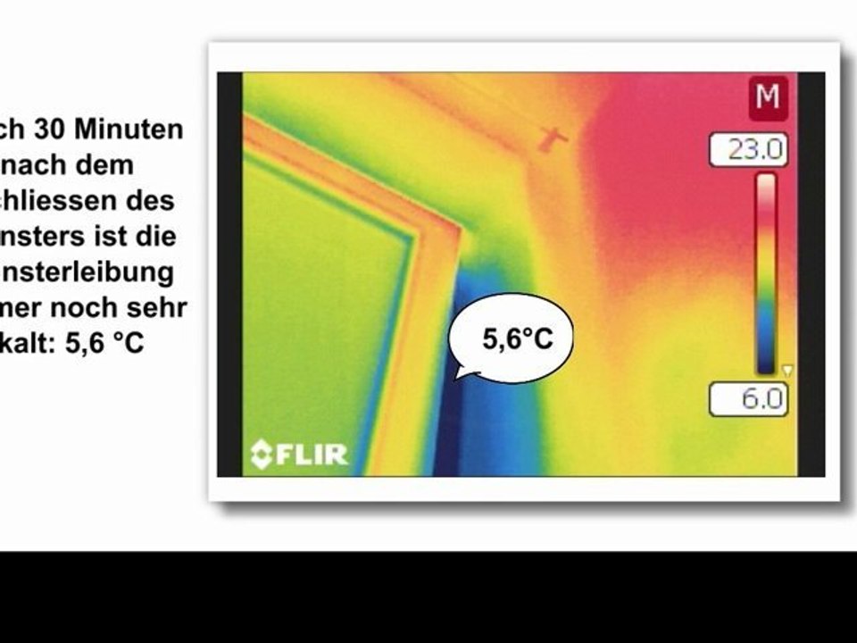 Thermografie: Auskühlung von Fensterleibungen