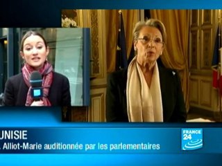 Tunisie : Michèle Alliot-Marie, auditionnée pour ses propos